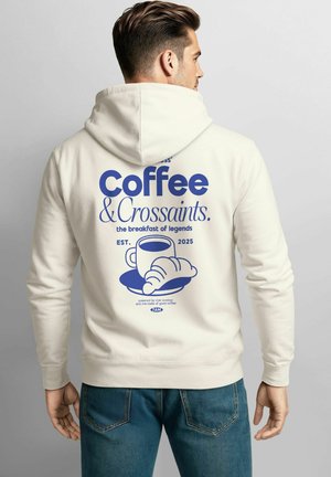 Hoodie - natur-blau