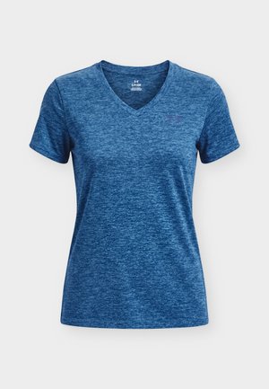 Under Armour, TECH TWIST - Sport T-Shirt - aegean blue/blackout navy