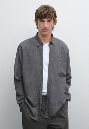 Massimo Dutti REGULAR FIT FLOWING GARMENT - Shirt - grey