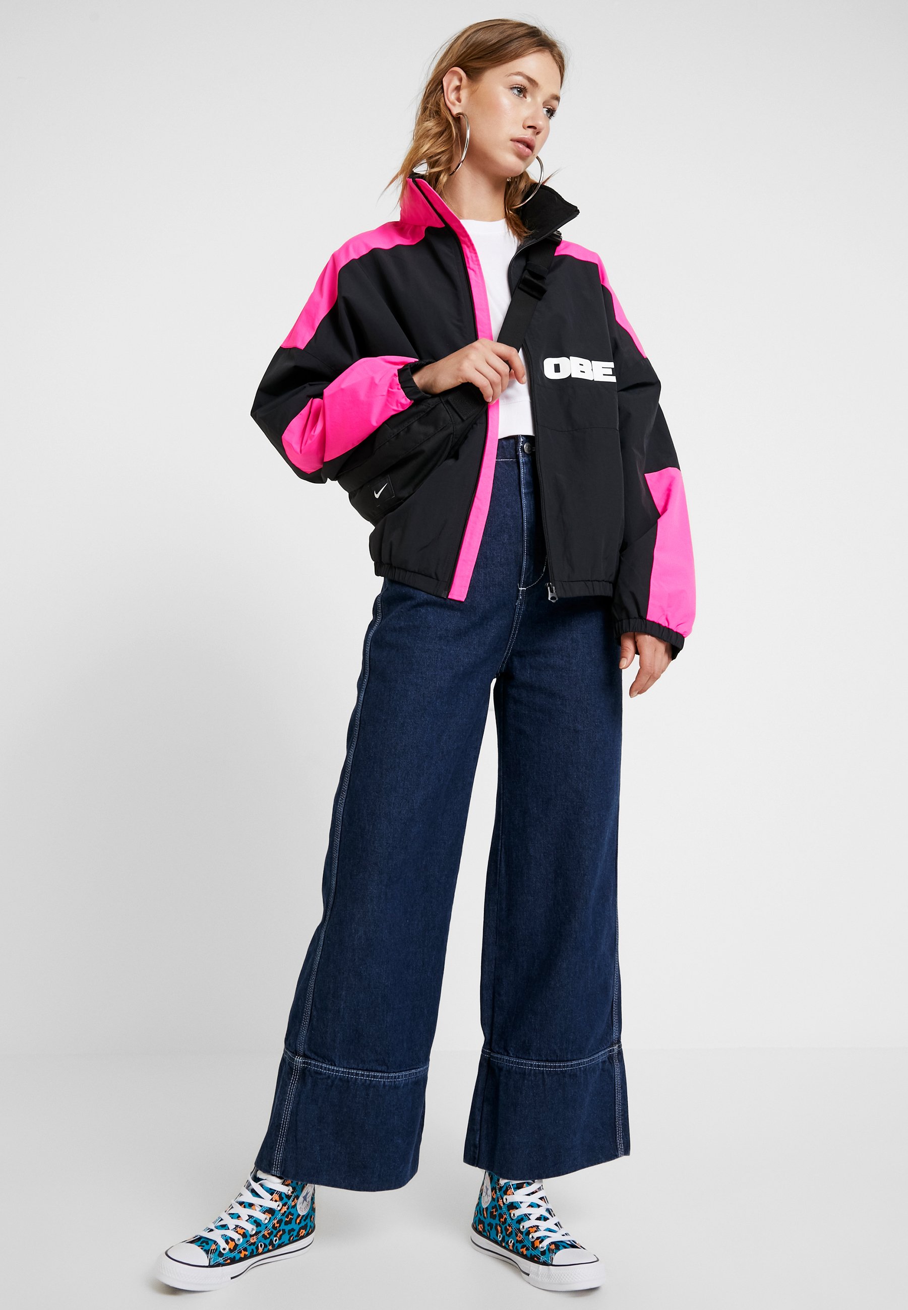 obey pink jacket