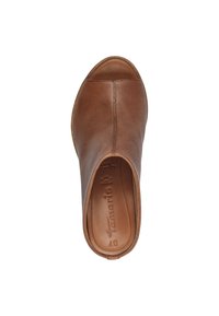 Tamaris Pantofle na podpatku - cognac struct