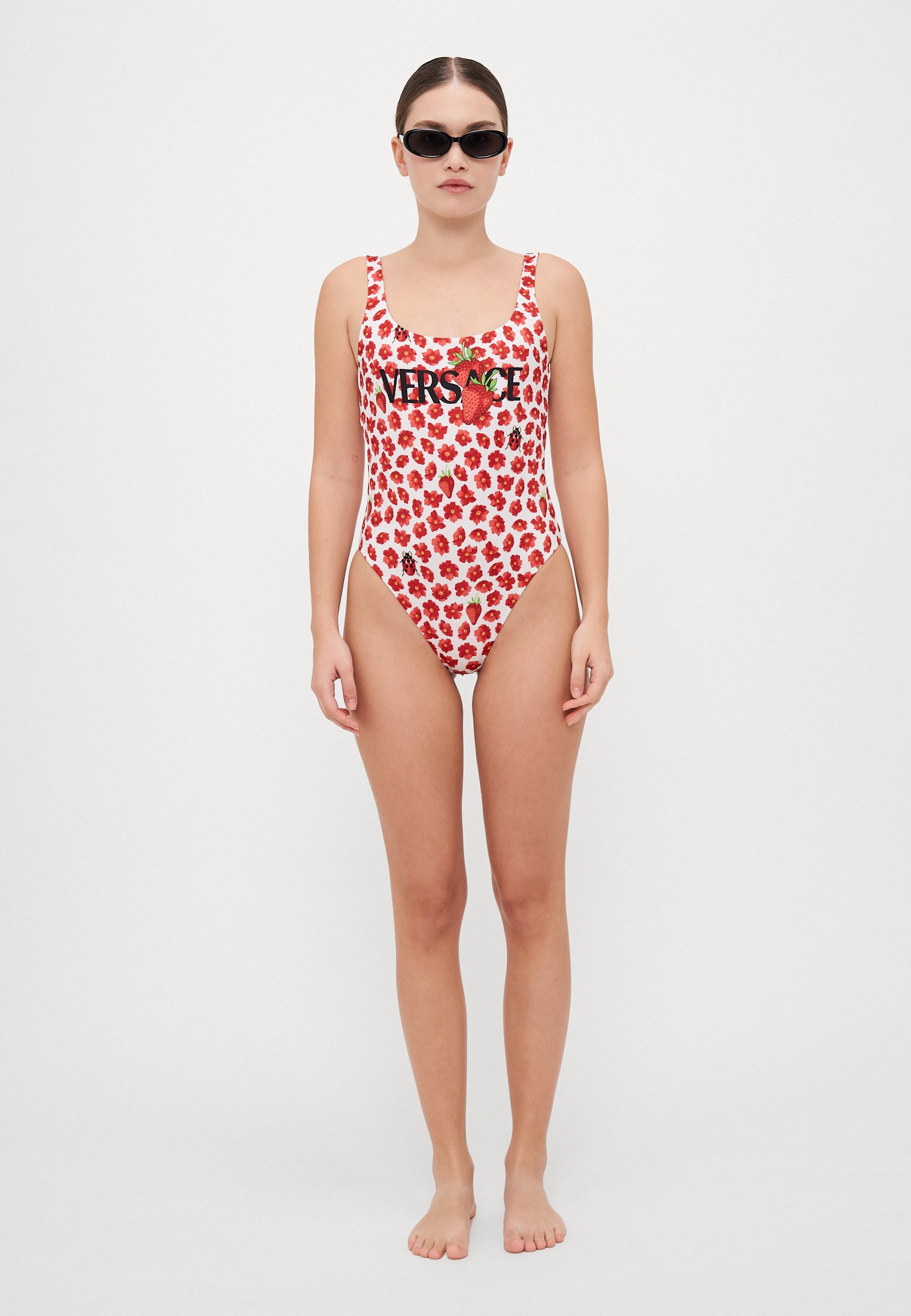【VERSACE】リバーシブル ワンピース 水着 ストロベリーガーデン Versace リバーシブル スイムスーツ ストロベリーガーデン