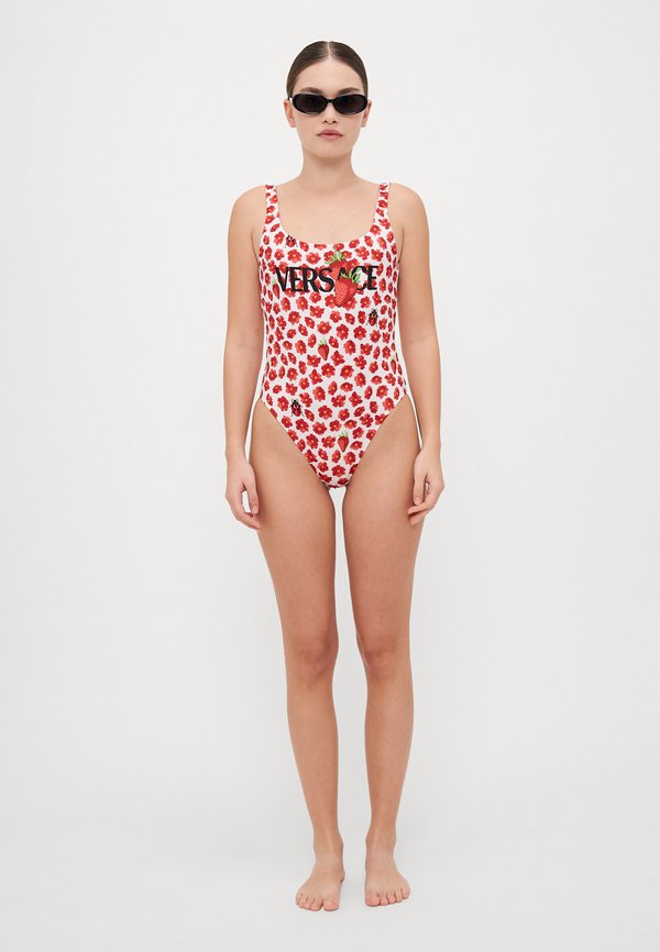 SWIM ONE PIECE VITA REVERSIBLE STRAWBERRY GARDEN BAROCCO STRIPES PRINT - Swimsuit3