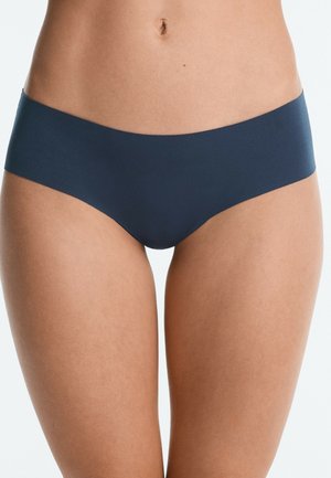 OYSHO, 5 LASER-CUT INVISIBLE POLYAMIDE BLEND HIPSTER BRIEFS - Slip - mid grey-blue