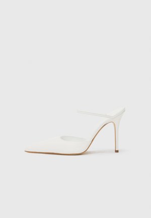 THE POINT - Heeled mules - optic white