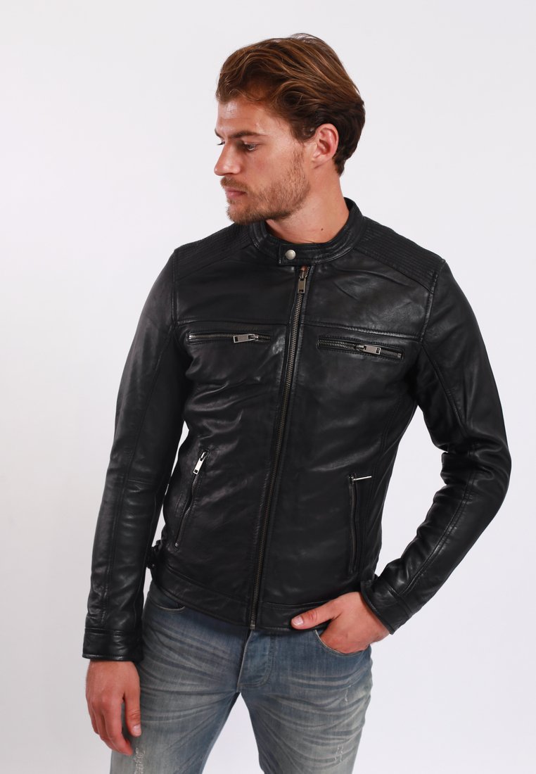 Le Temps Des Cerises - LUBAN - Leather jacket - black, Enlarge