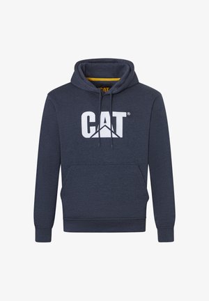 Caterpillar, HOODIE CAT TRADEMARK SWEATSHIRT - Hoodie - navy heather