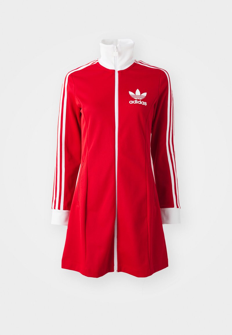 adidas Originals TRACK DRESS - Robe de jour - better scarlet/white ...