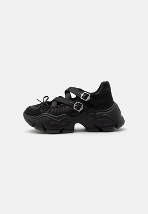 Buffalo, BINARY - Ballerinasko m/ rem - black