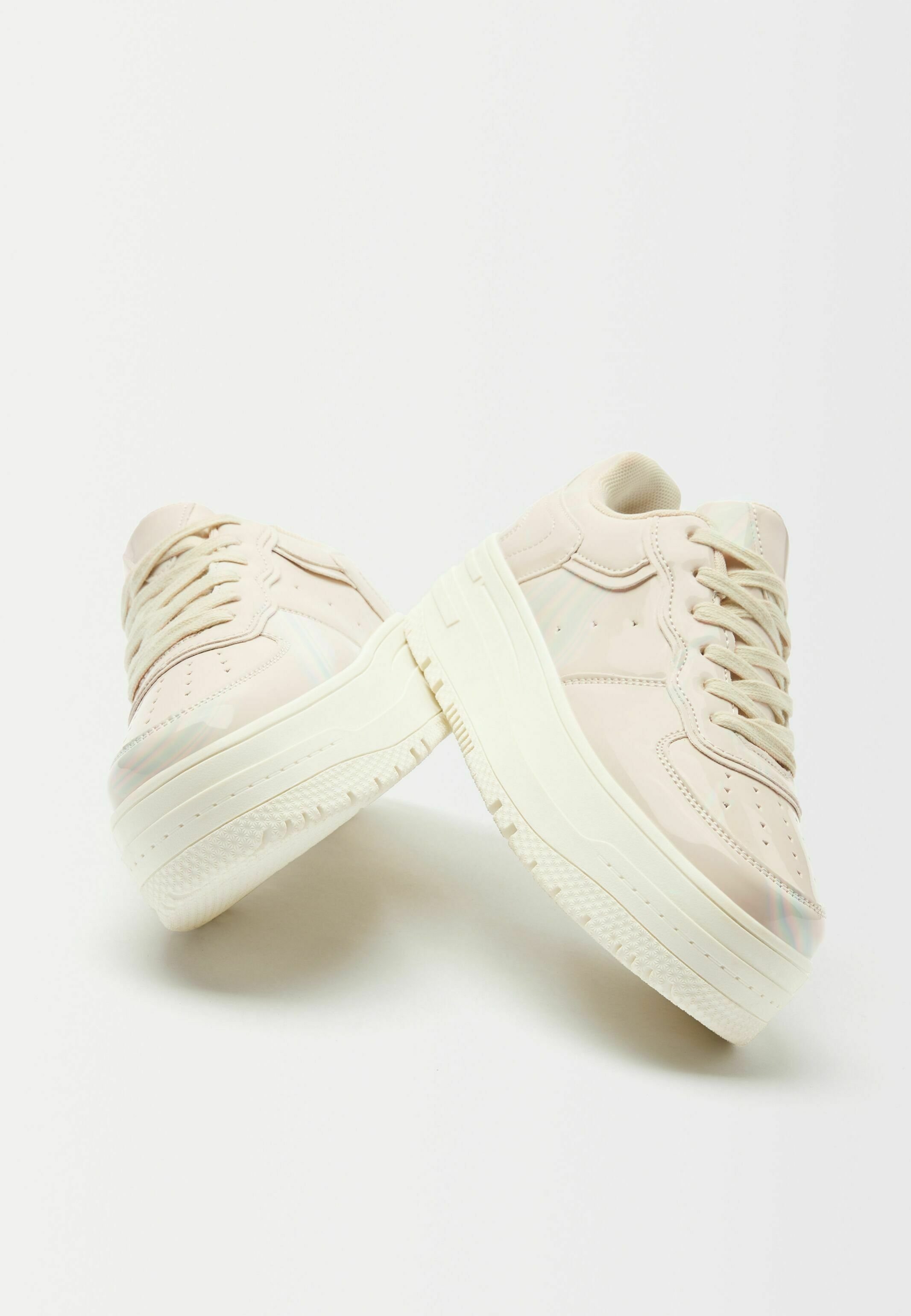Bershka Baskets basses - nude/beige - ZALANDO.CH