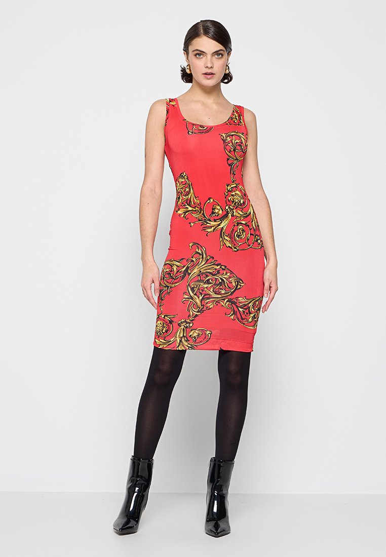 Versace Jeans Couture Jurk koraalrood Versace Jeans Couture Jurk koraalrood