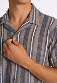 Lindbergh RESORT COLLAR - Overhemd - dk stone