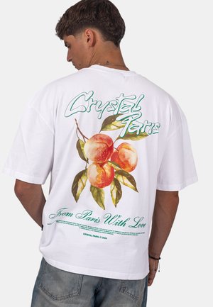 CRYSTAL PARIS PEACHES - T-shirt print - white
