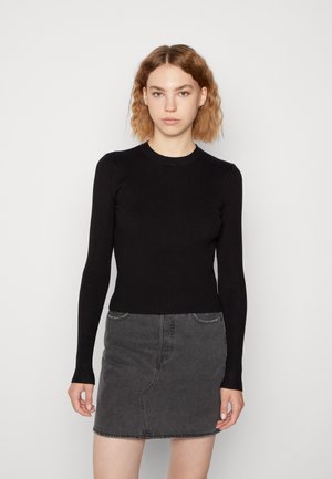 Strikkegenser - black