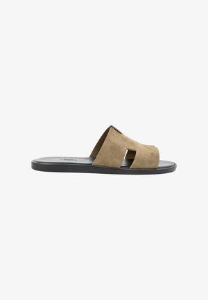 Hermès, Mules - khaki
