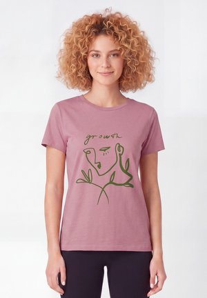 watapparel, GROWTH - T-shirt print - lilac dream