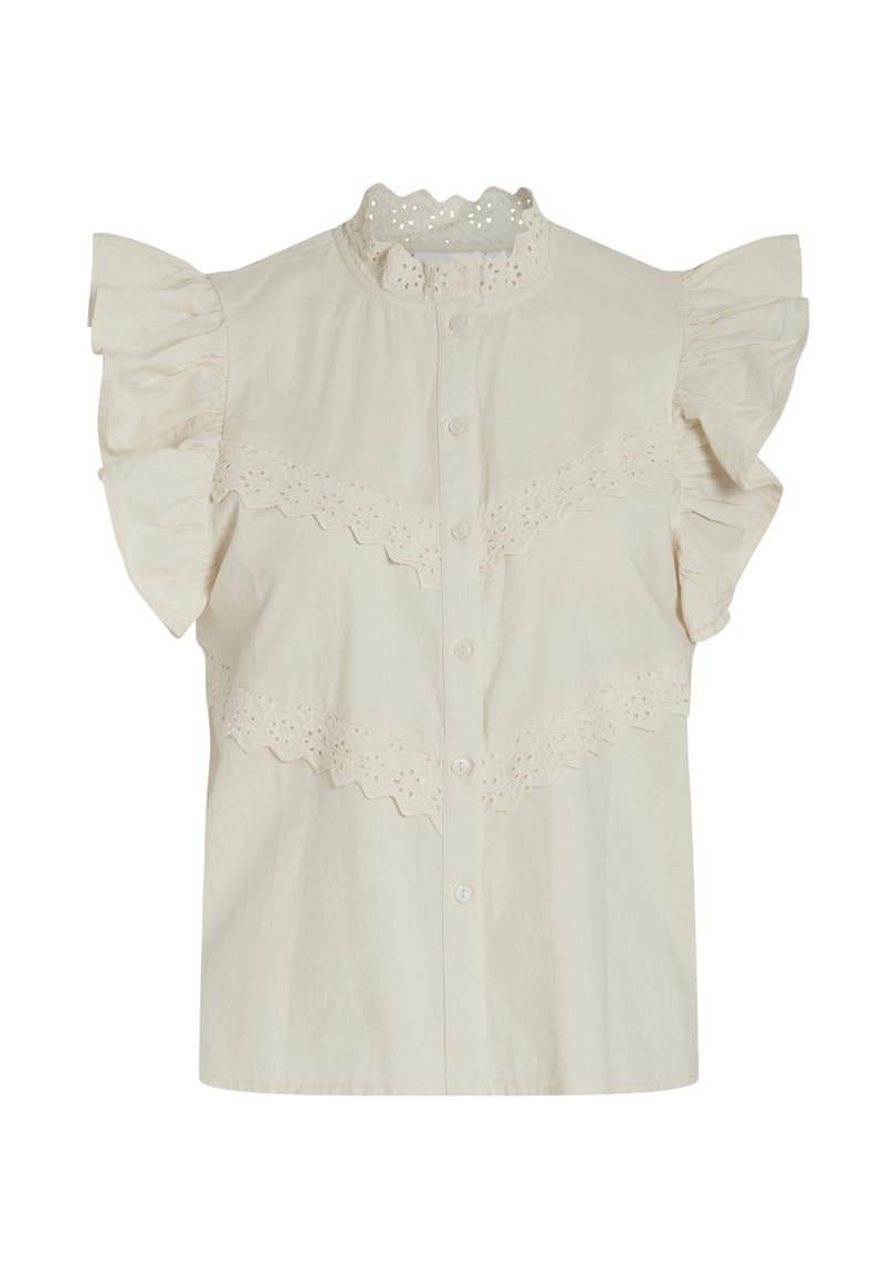 Vila Overhemdblouse crème