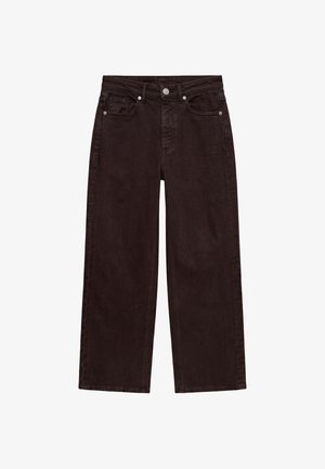 Vero Moda, WIDE-FIT JEANS VMTESSA-STRETCH HIGH RISE WIDE LEG FIT JEANS - Wide Leg - chocolate torte