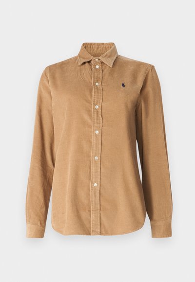Polo Ralph Lauren LONG SLEEVE BUTTON FRONT SHIRT - Skjortebluse - classic camel