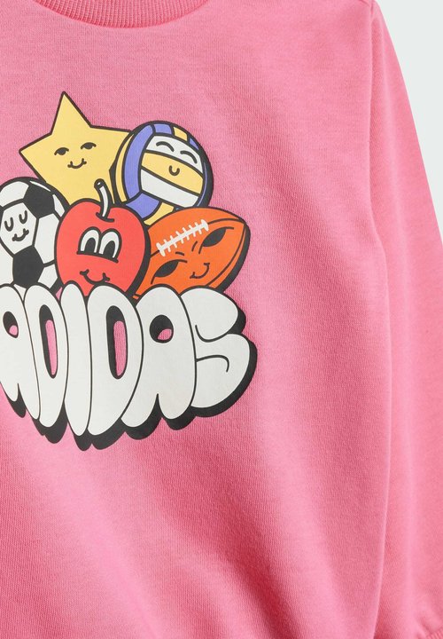 adidas SEASONAL ESSENTIALS FUN TRACK SUIT KIDS - Chándal - pink fusion white — photo 3