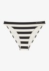YSTAD FINE MOP STRIPE - Costume da bagno a slip - schwarz weiss