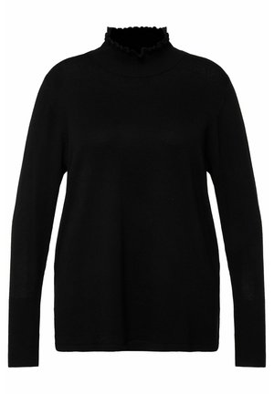 LANGARM MIT KNÖPFEN - Striktrøje - black