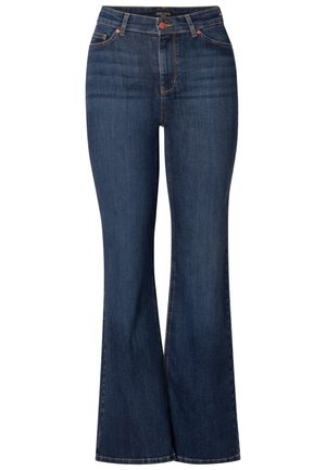 BASE LEVEL CURVY Flared Jeans - mid blue