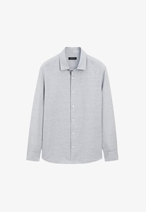 Massimo Dutti REGULAR FIT FLECKED GARMENT - Hemd - blue