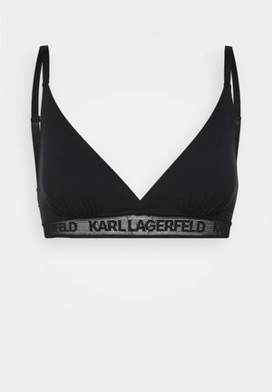 ULTRALIGHT LOGO BRA - Triangle bra - black