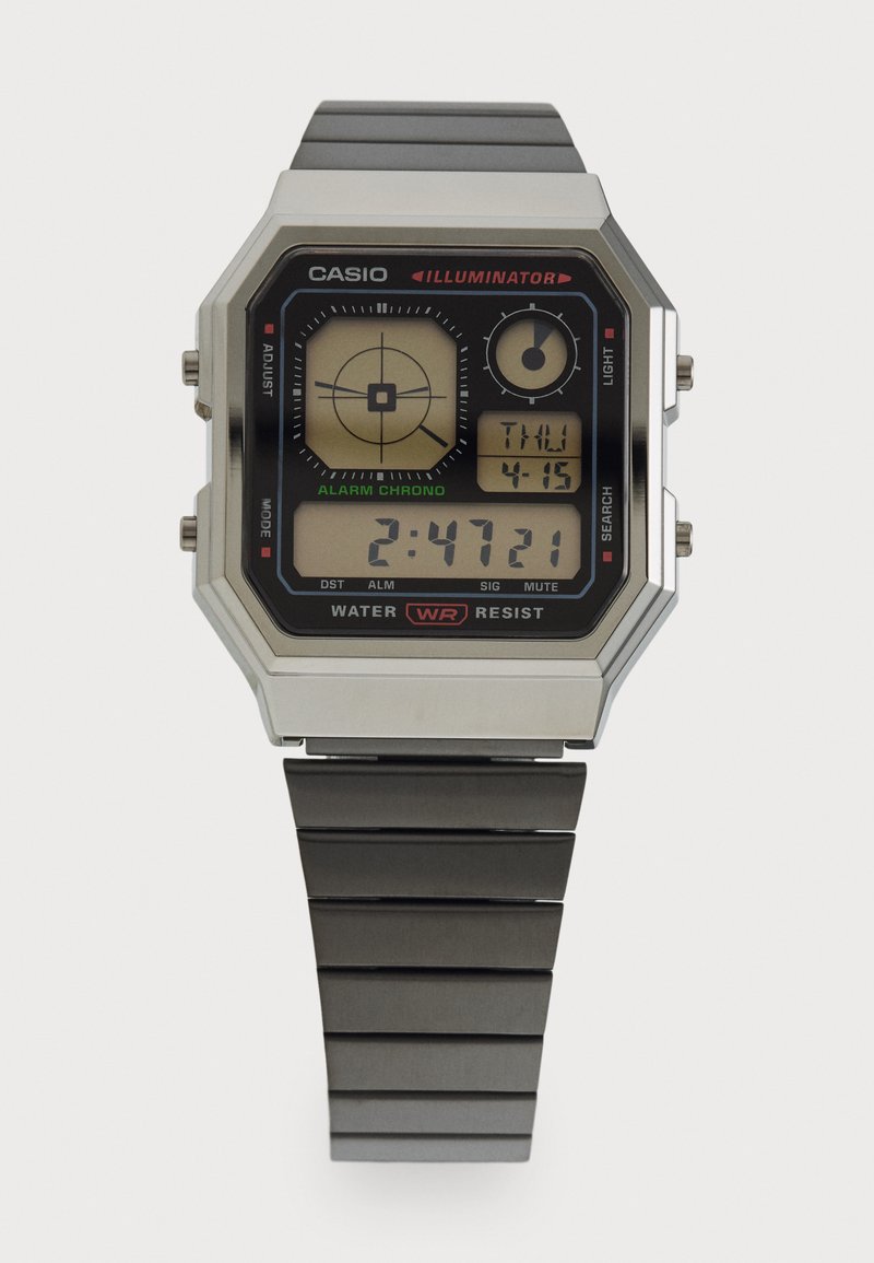 Casio UNISEX - Montre à affichage digital - black/argenté - ZALANDO.FR