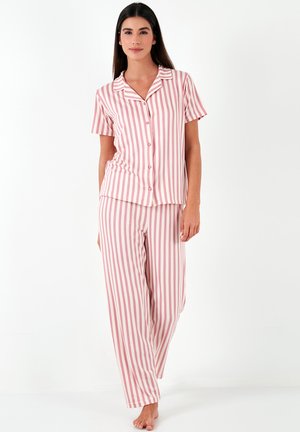 LELA REGULAR FIT - Komplet pidžame - powder pink