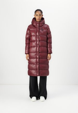 BELLEVUE - Winter coat - red/grigio nebbia