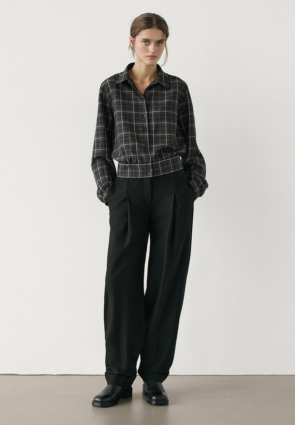 CHECK - Button-down blouse3