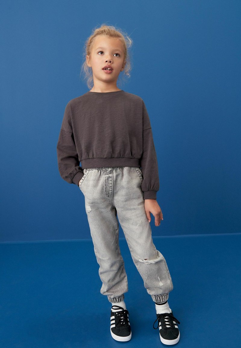 Next JOGGERS STANDARD - Jeans relaxed fit - light grey