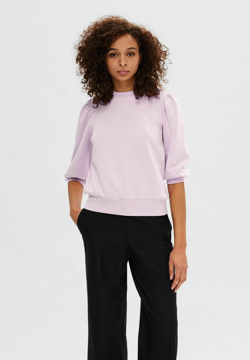 Selected Femme SLFTENNY 3/4 NOOS - Sweatshirt - cradle pink