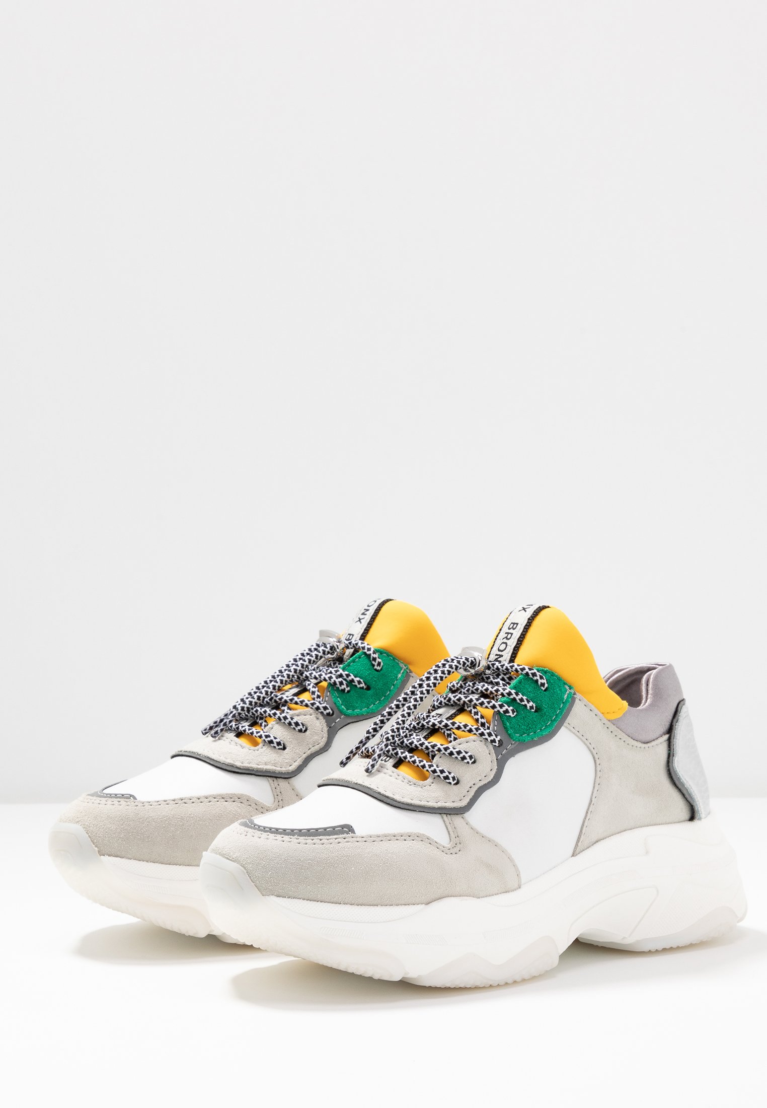 Bronx BAISLEY Joggesko whiteyellowsilverhvit Zalando.no Bronx BAISLEY Joggesko whiteyellowsilverhvit Zalando.no