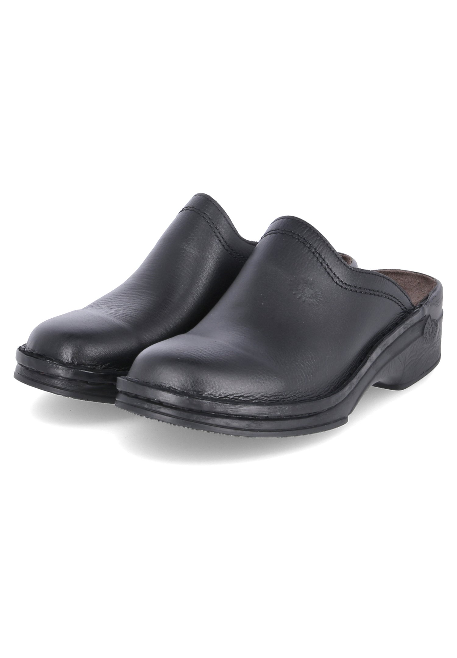 Helix Clogs Pantoletten – Modell H.Clog In Espresso, Burma-Leder, Mit Kugelferse, PU-Sohle