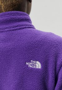 The North Face YUMIORI ¼ ZIP - Felpa in pile - white dune/peak purple/black