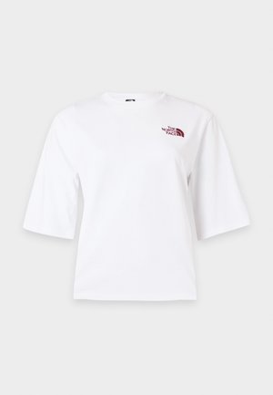The North Face, HIKE PICNIC BOXY SLEEVE TEE GRAPHIC - Printtipaita - white