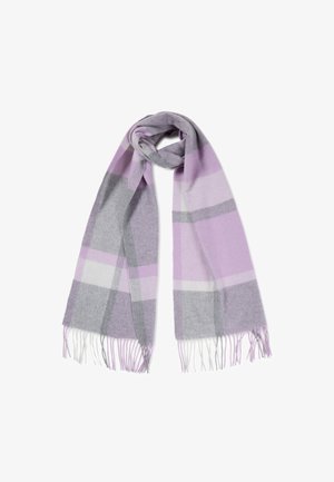 CASH-MERE UNISEX - Šála - violett und weiss und grau