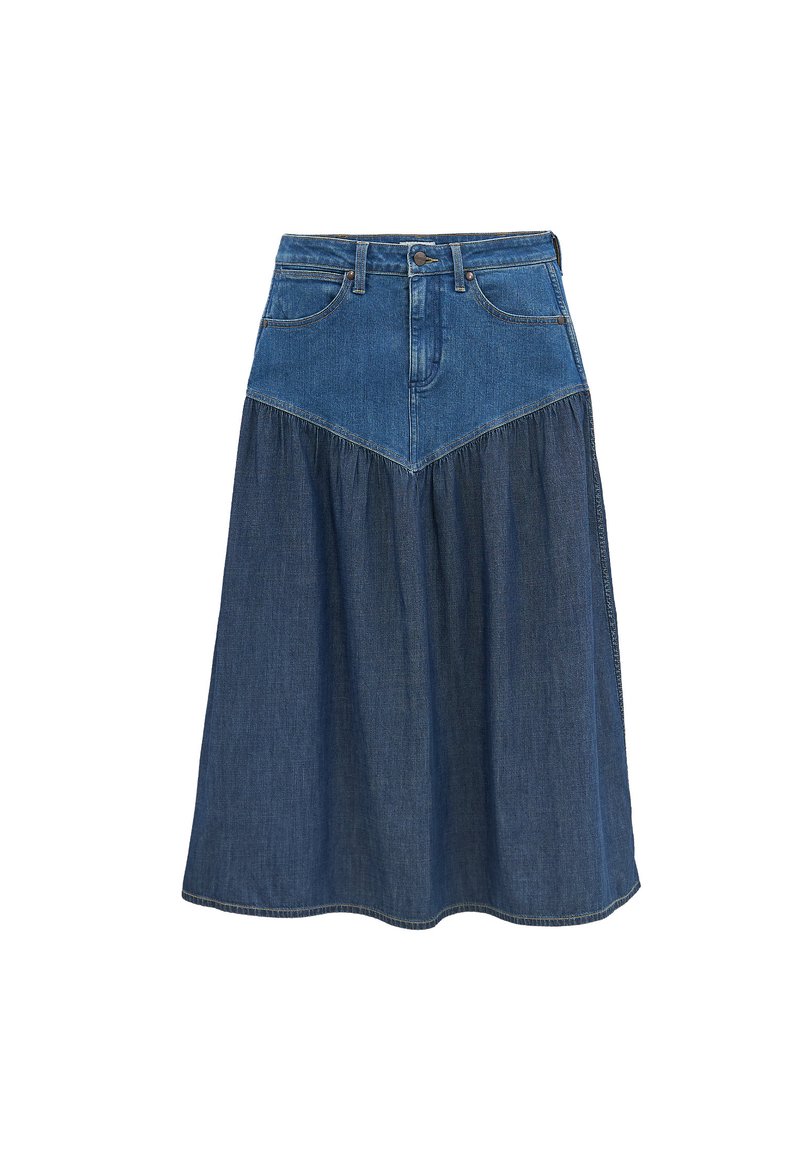 Wrangler BASQUE WAIST - Gonna a campana - lone rider/blu denim - Zalando.it