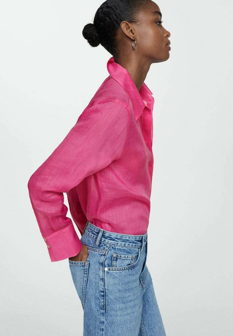 Chemise Mango Rose Clair 96% Coton 4% élasthanne - Taille S - Neuve Avec étiquette