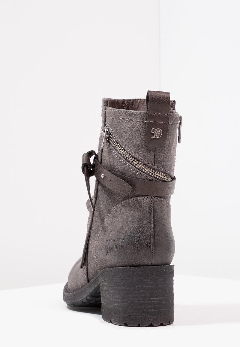 TOM TAILOR DENIM Bottines de cowboy motard grey/gris