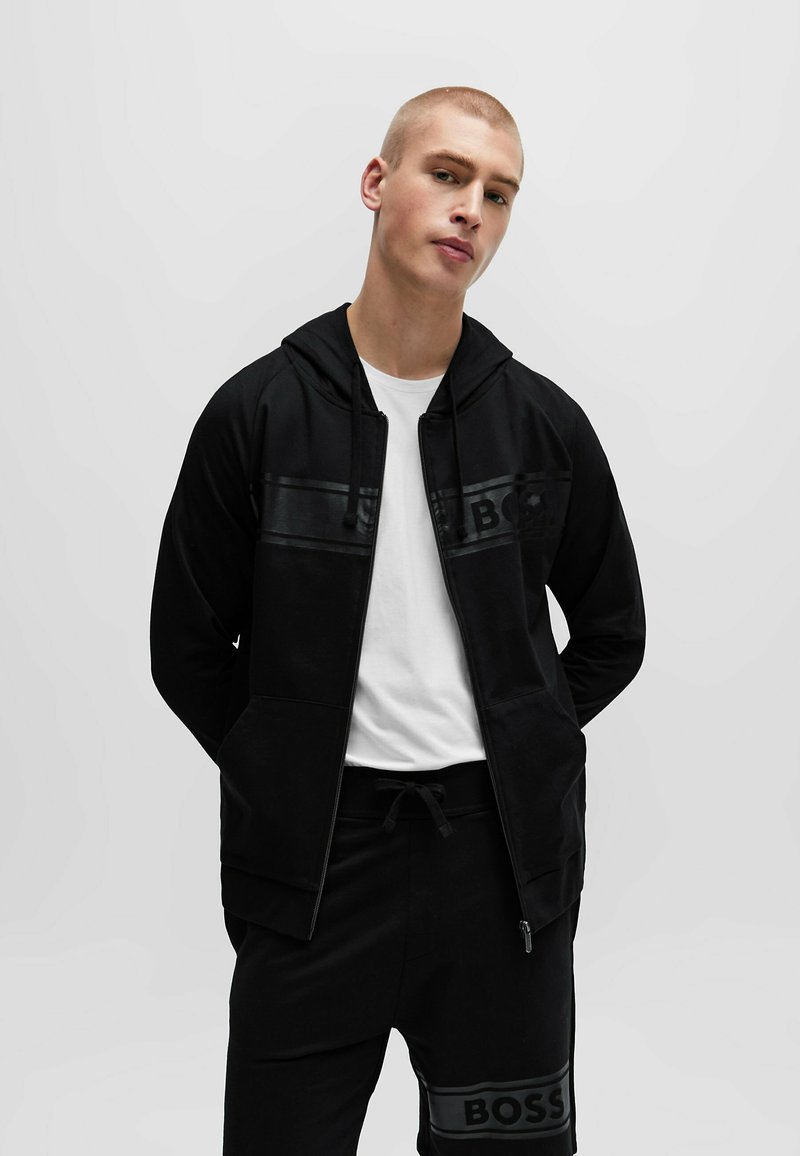 BOSS - AUTHENTIC - Tröja med dragkedja - schwarz eins, Förstora