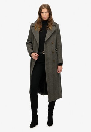 Manteau classique - ivory black herringbone