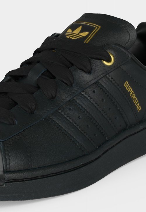 adidas SUPERSTAR II UNISEX - Trainers - core black/gold-coloured metallic — photo 7