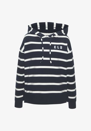 Elbsand, ELBSAND KAPUZENSWEATSHIRT - Kapuzenpullover - marine-weiß