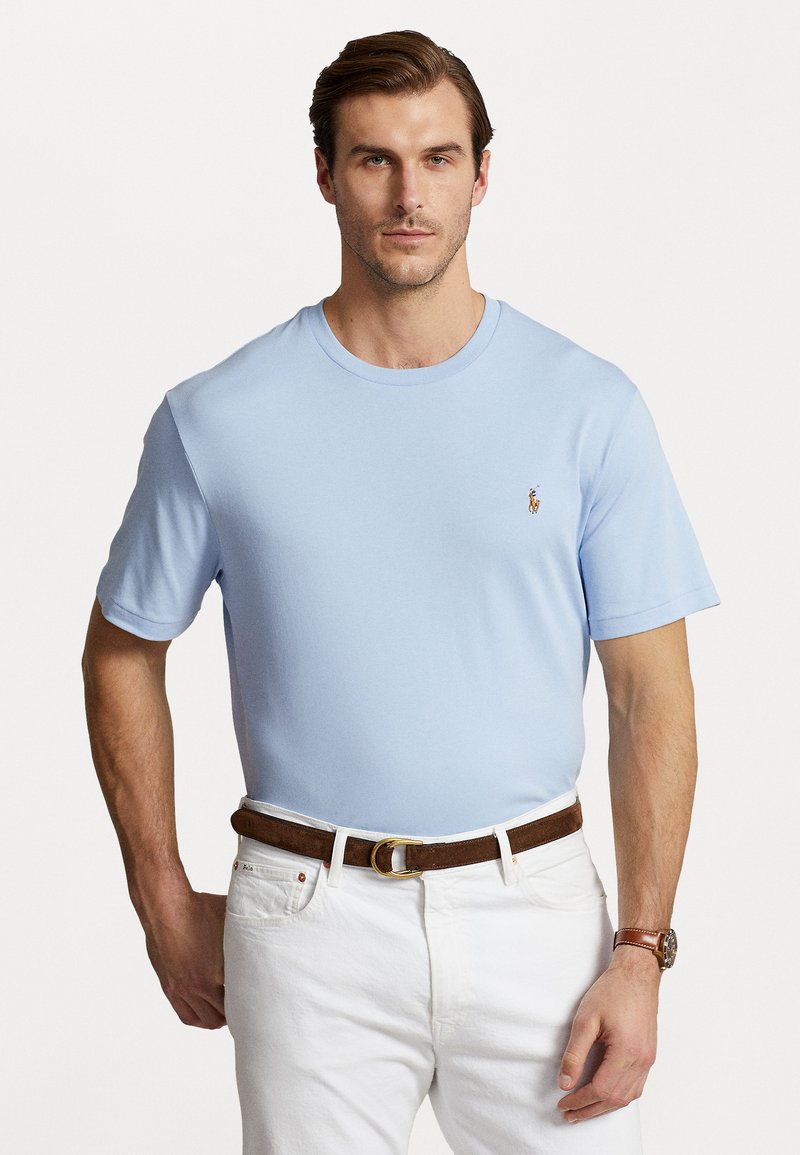 Polo Ralph Lauren Big & Tall SOFT COTTON CREWNECK T-SHIRT - Basic póló - office blue