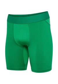 Groene sport Shorts gemaakt van rekbaar materiaal. Voorzien van een gladde tailleband, een strakke pasvorm en platte naden voor comfort en duurzaamheid.