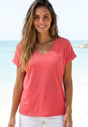 Beach Time, BEACH TIME V-SHIRT - Basic T-shirt - koralle